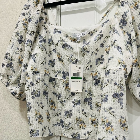 LUCY Paris Meadow Floral Top Size Large. NWT. - Picture 5 of 9
